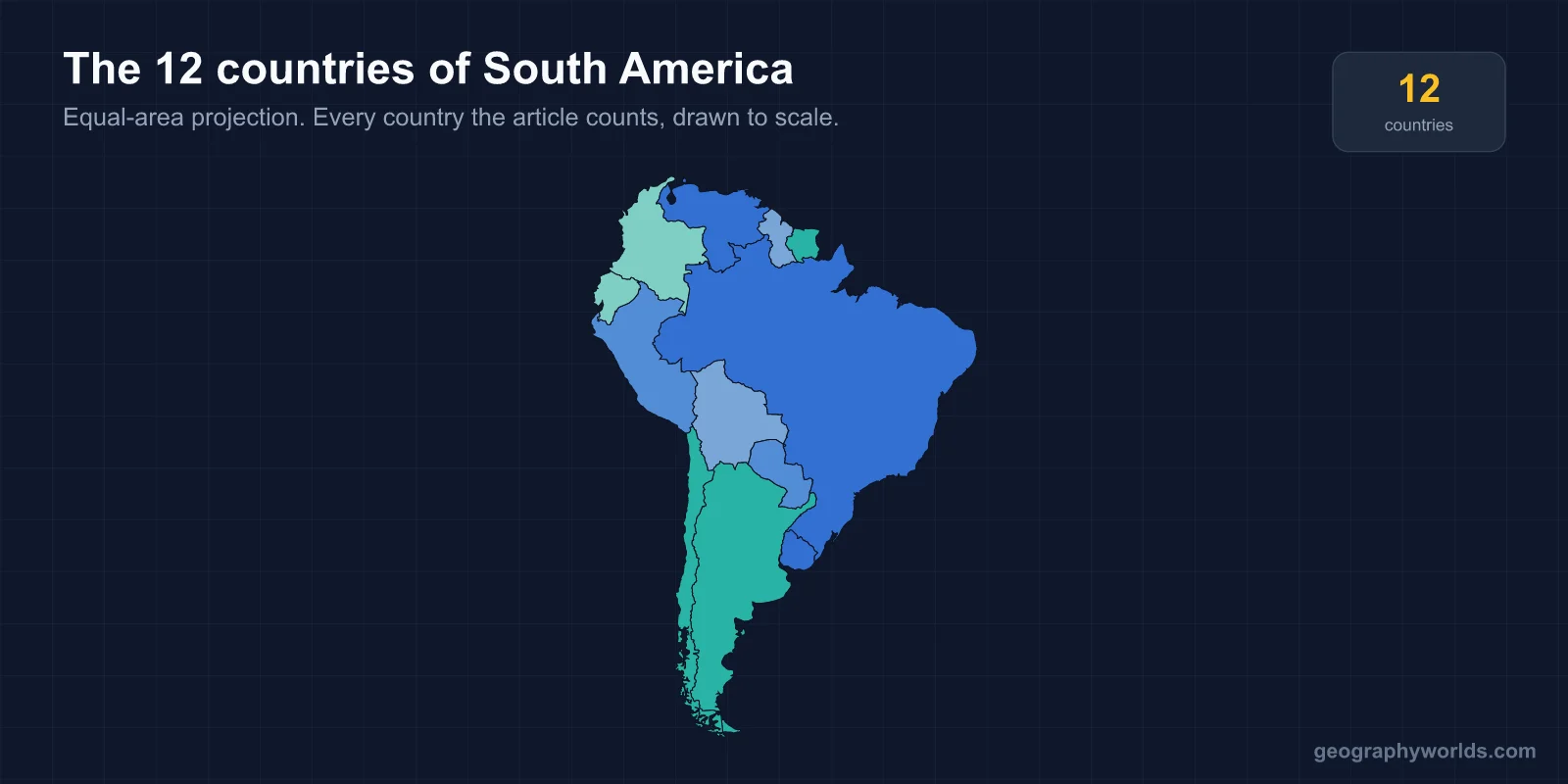 How Many Countries Are in South America? Complete List of 12 Nations