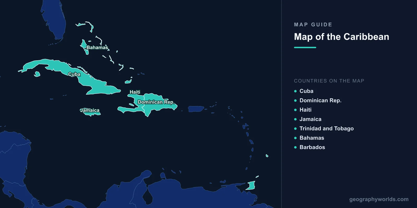 Map of the Caribbean: Islands, Countries & Geography Guide