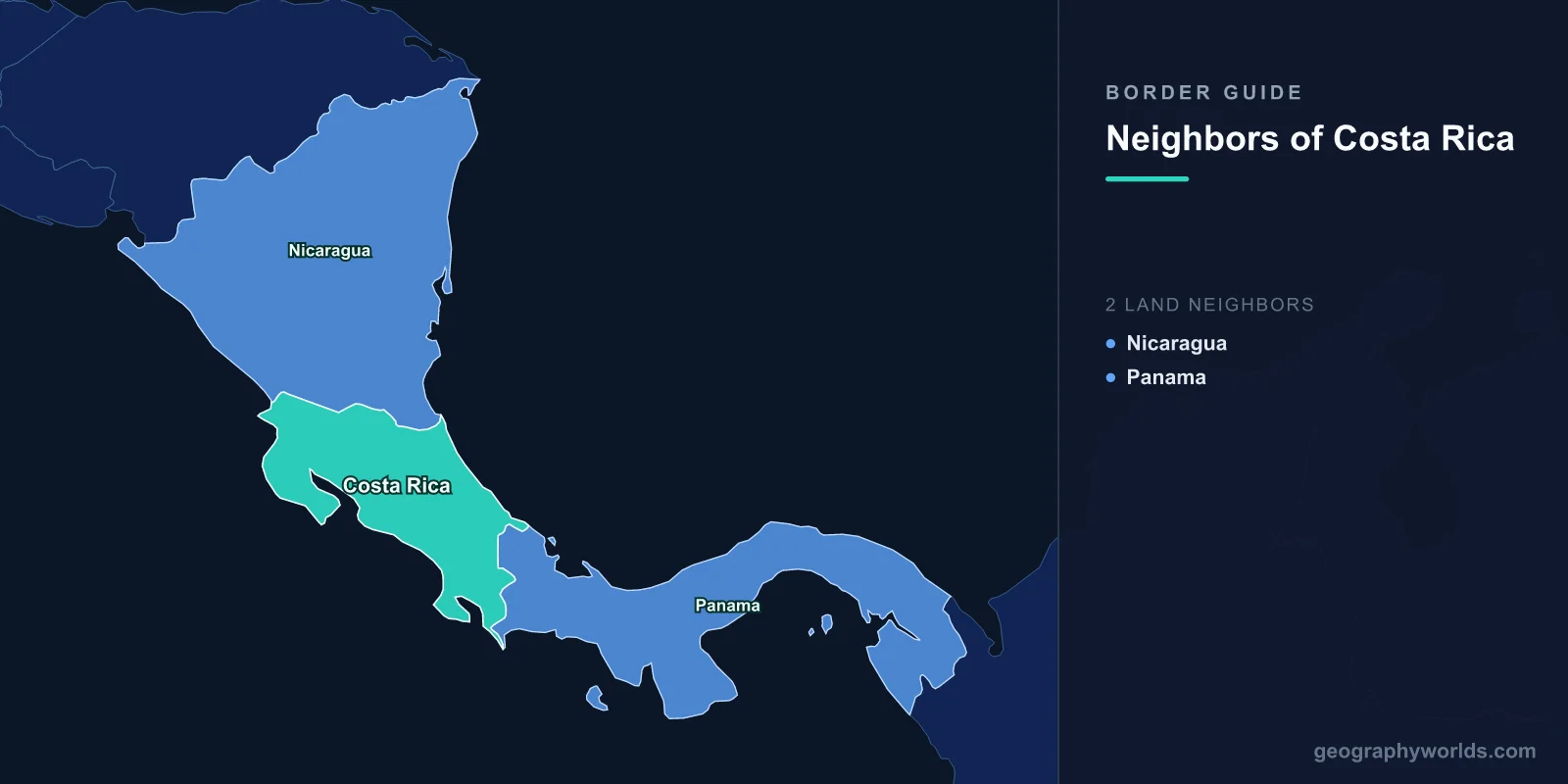 Countries That Border Costa Rica: Two Neighbours and a River It Cannot Own