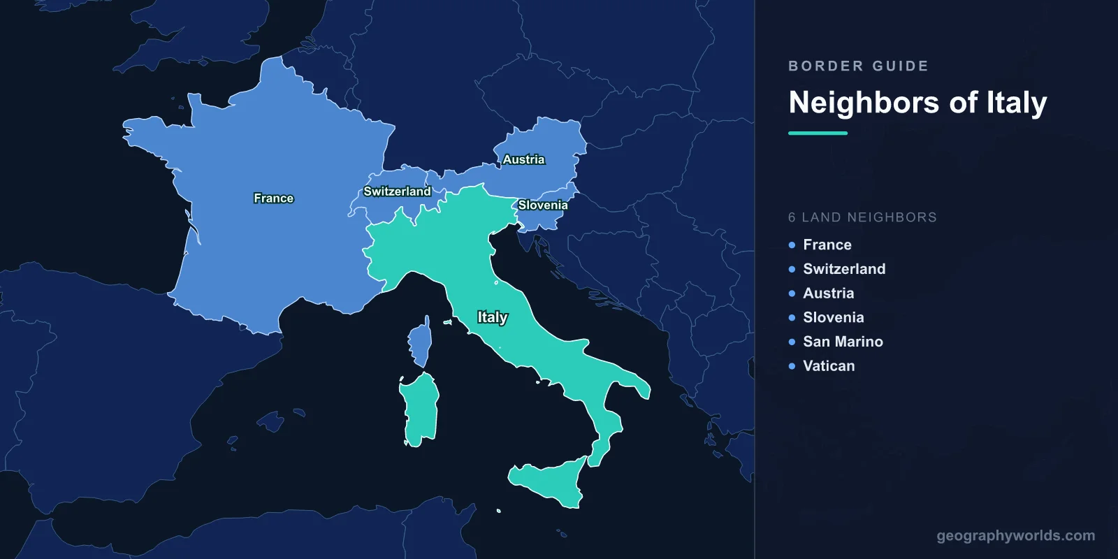 Countries That Border Italy: 6 Alpine Neighbors