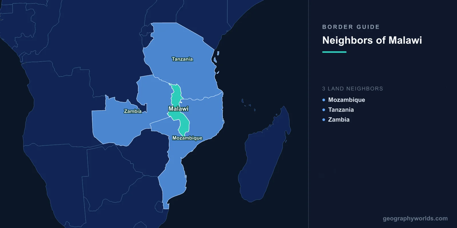 Countries That Border Malawi: Three Neighbours and a Lake Two of Them Disagree About