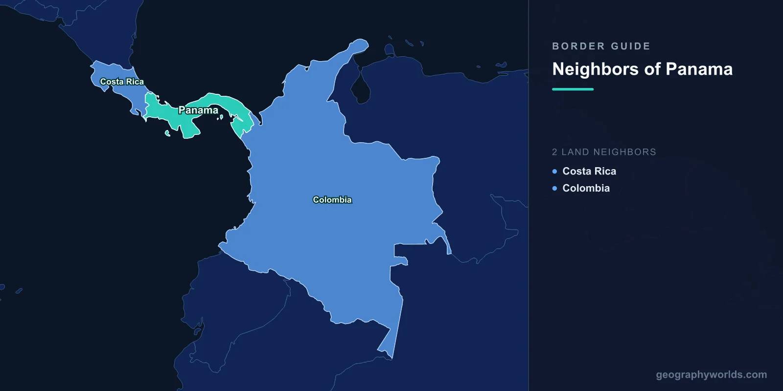 Countries That Border Panama: One Ordinary Crossing and One Roadless Gap