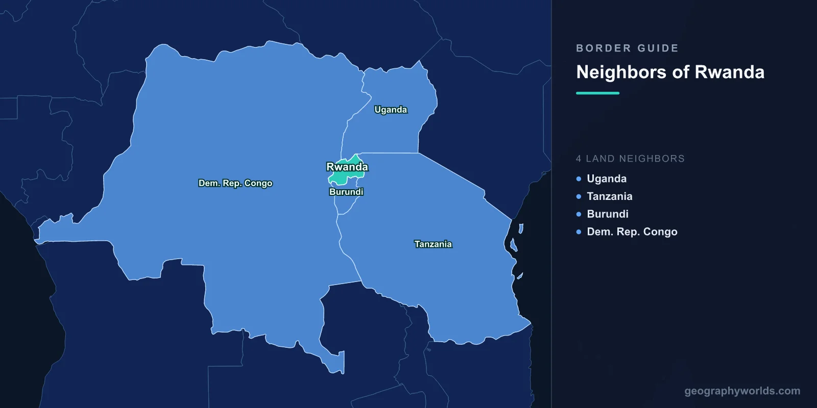 Countries That Border Rwanda: Four Neighbours and a Frontier That Runs Through a City