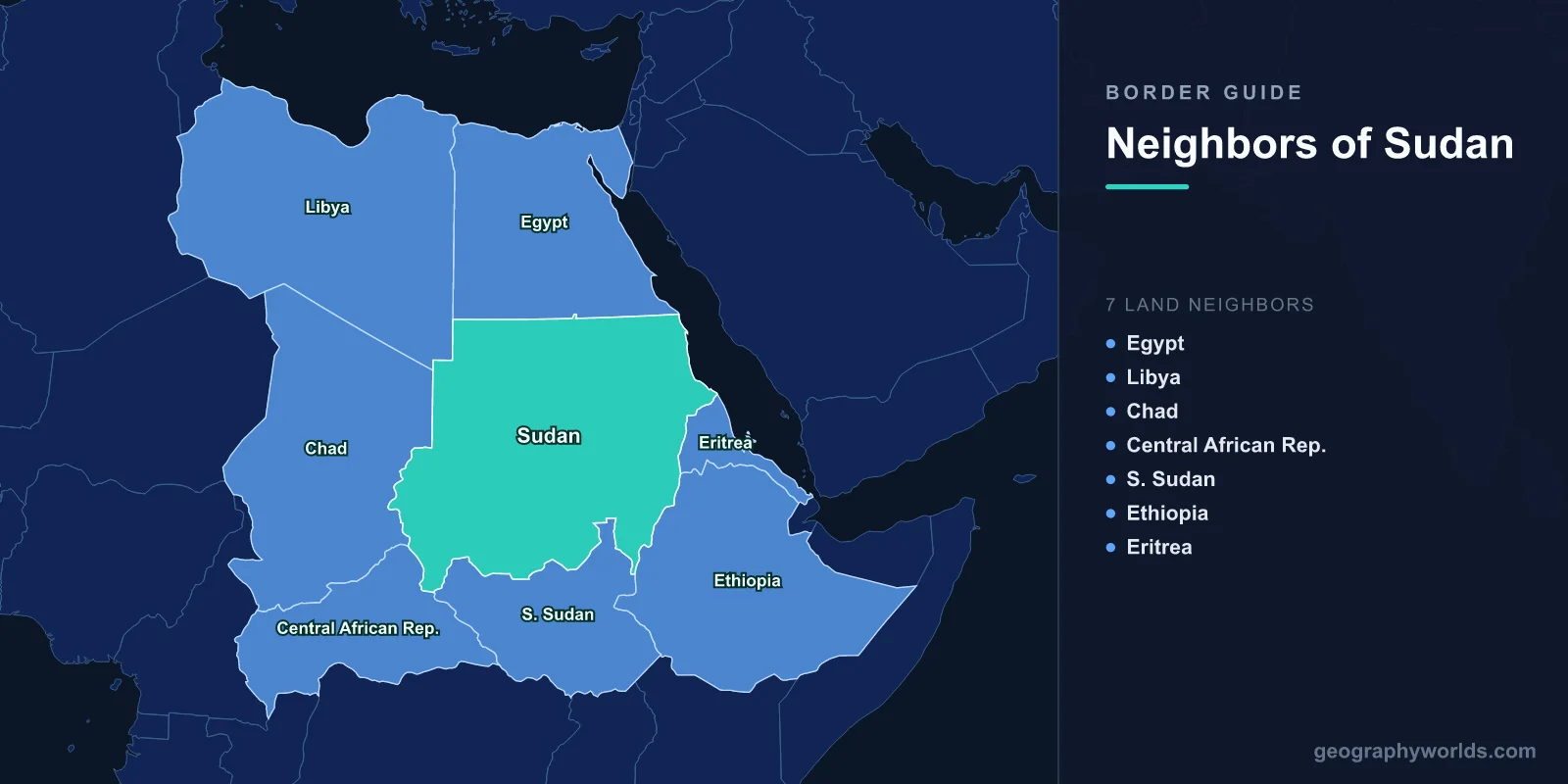 Countries That Border Sudan: Complete Guide to Sudan's 7 Neighbors