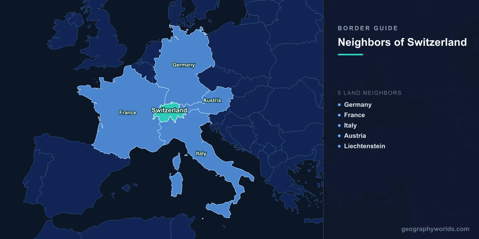 Countries That Border Switzerland: 5 Alpine Nations