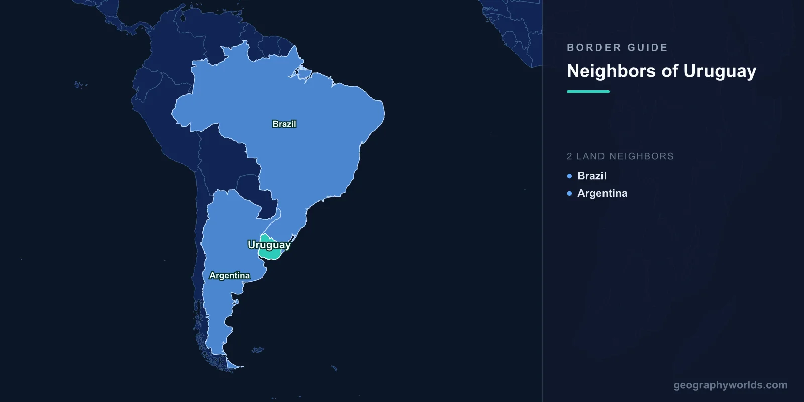 Countries That Border Uruguay: A River, a Ridge and a Shared Street