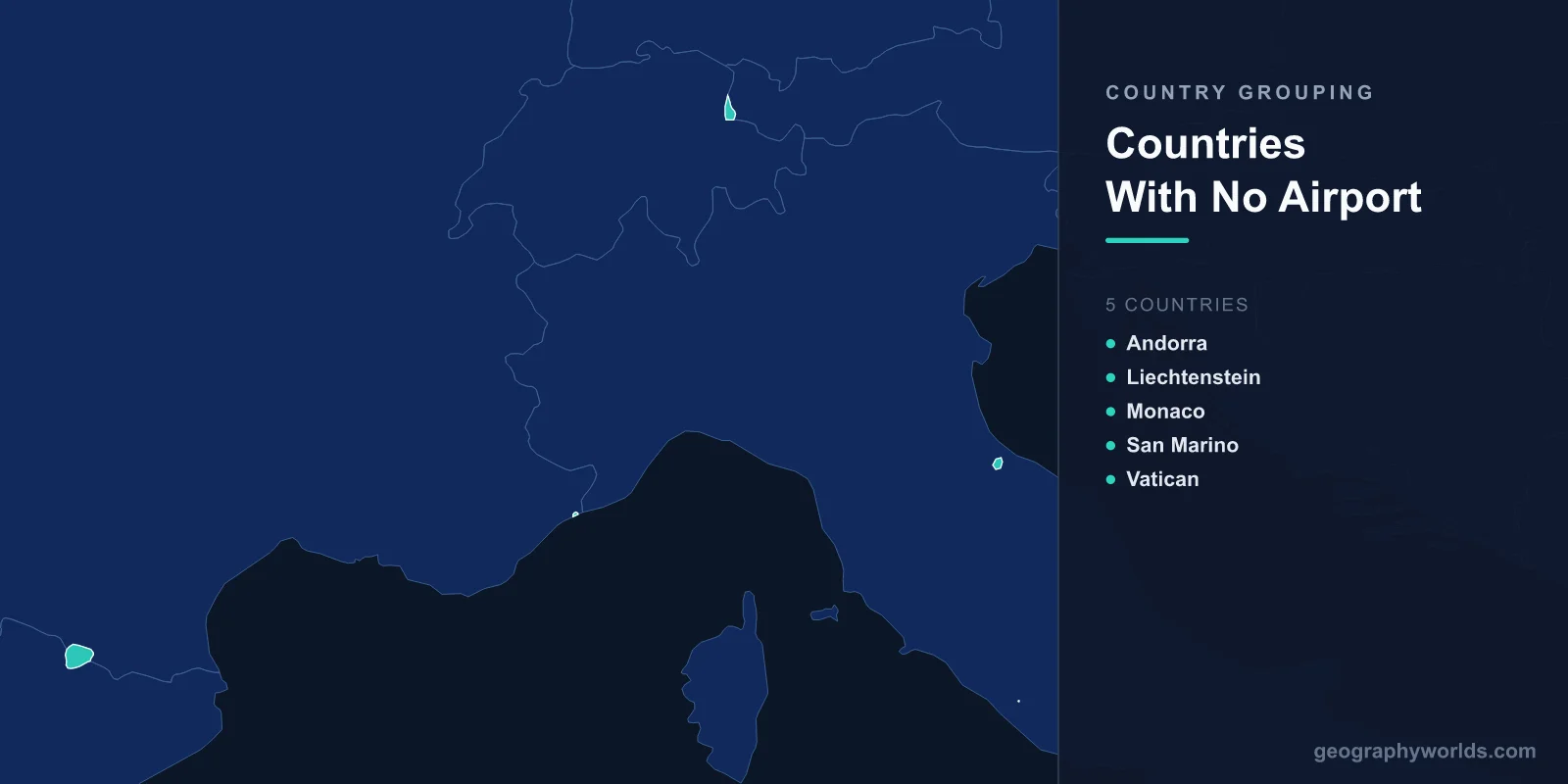 Countries With No Airports: The Five States You Cannot Fly Into
