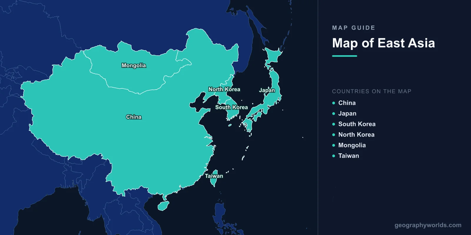 Map of East Asia: Countries, Geography & Complete Guide