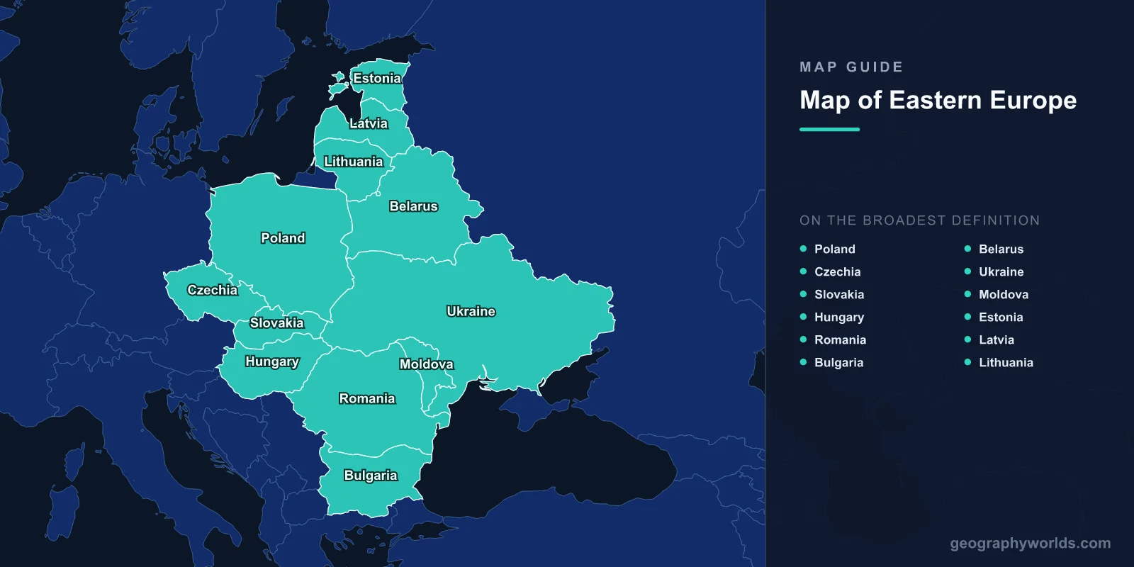 Map of Eastern Europe: Countries, Capitals & Geography Guide