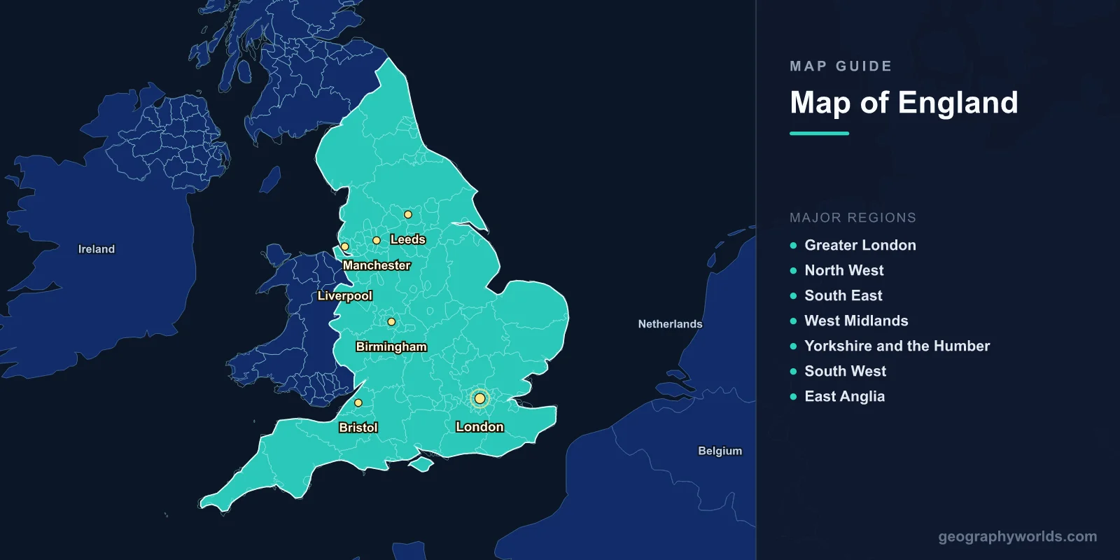 Map of England: Counties, Cities & Geography Guide
