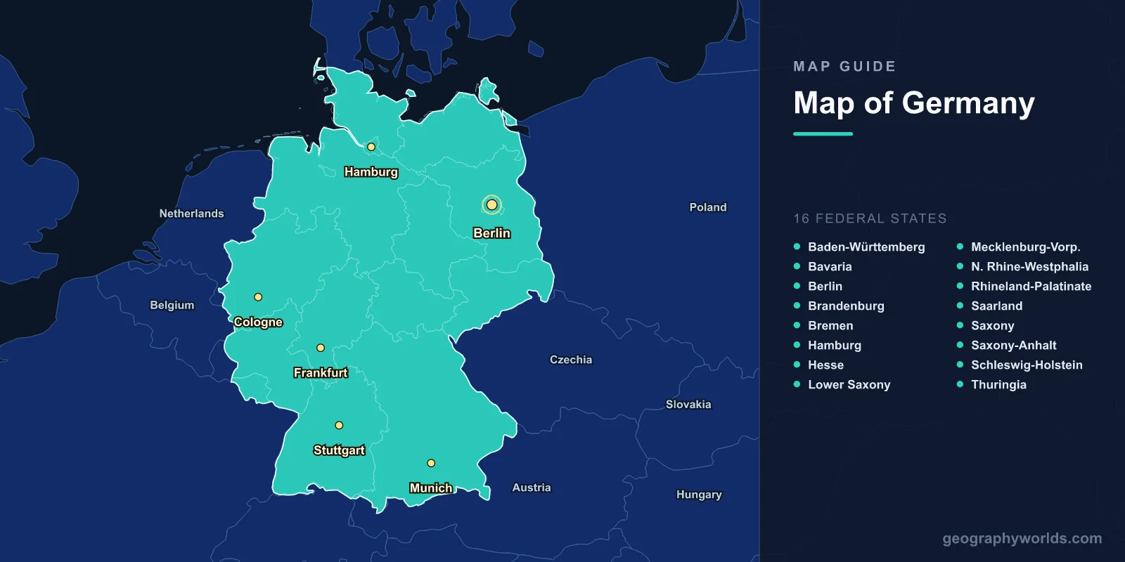 Map of Germany: States, Cities & Geography Guide