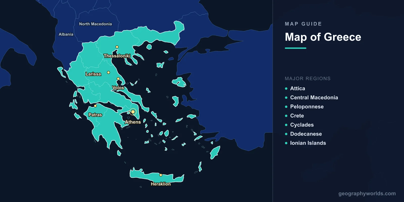 Map of Greece: Islands, Regions & Geography Guide