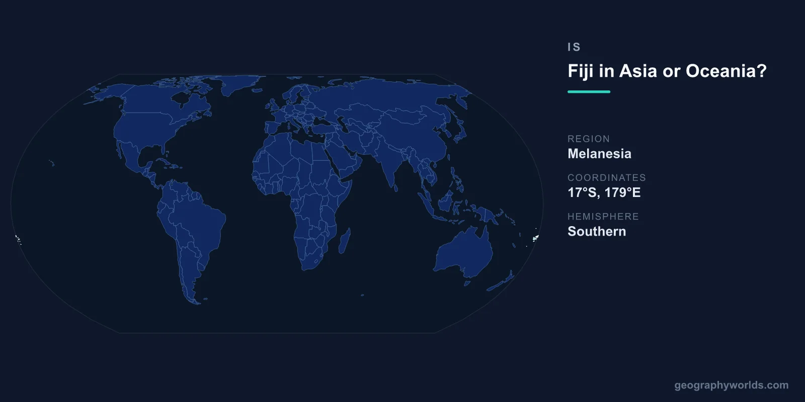 Is Fiji in Asia or Oceania? Geographic Placement Explained