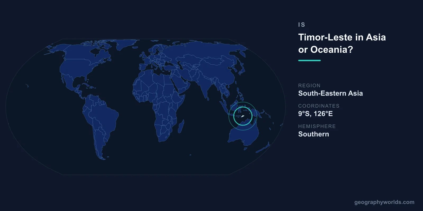 Is Timor-Leste in Asia or Oceania? Geographic Placement Explained