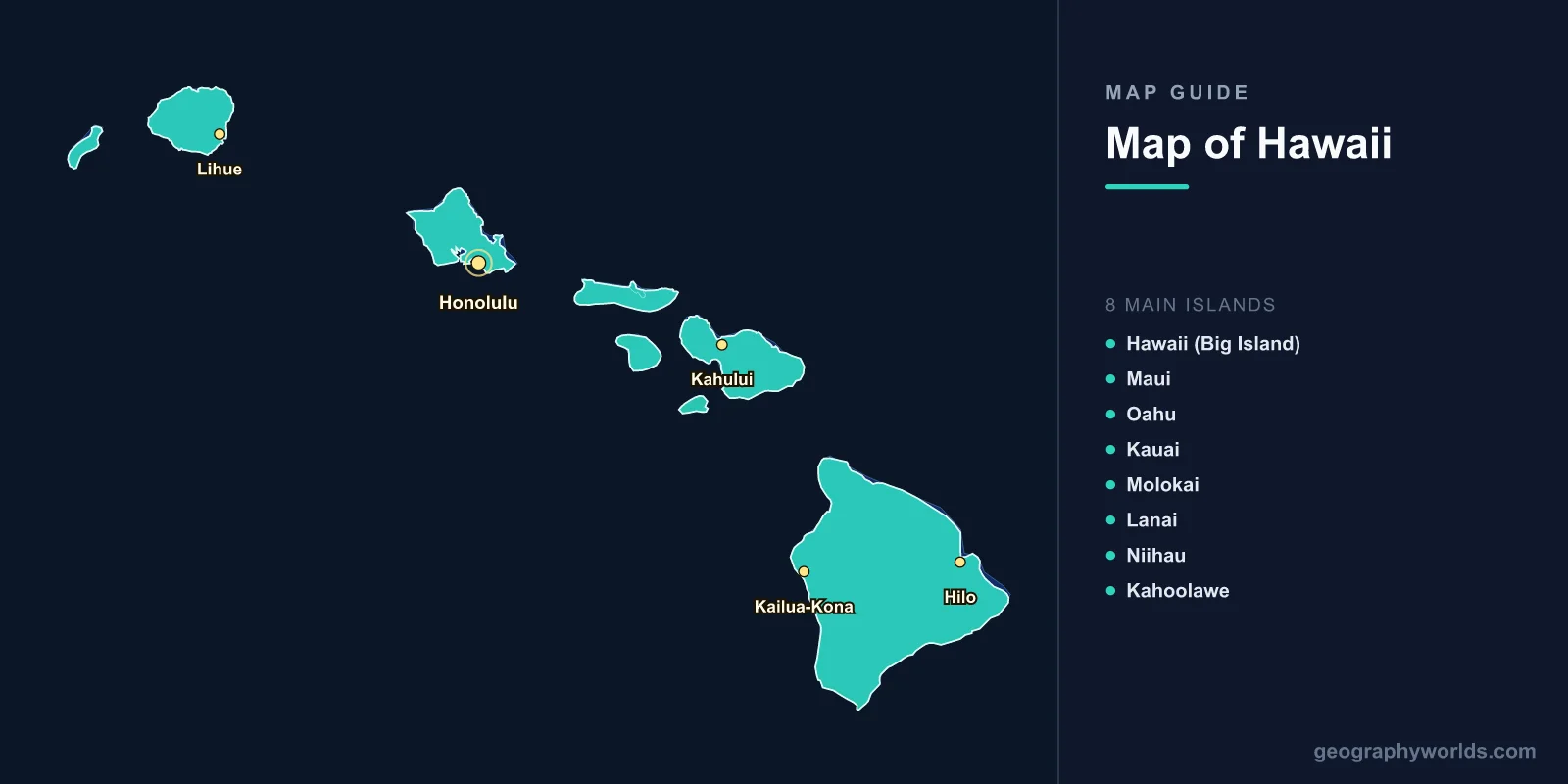 Map of Hawaii: Islands, Volcanoes & Geography Guide