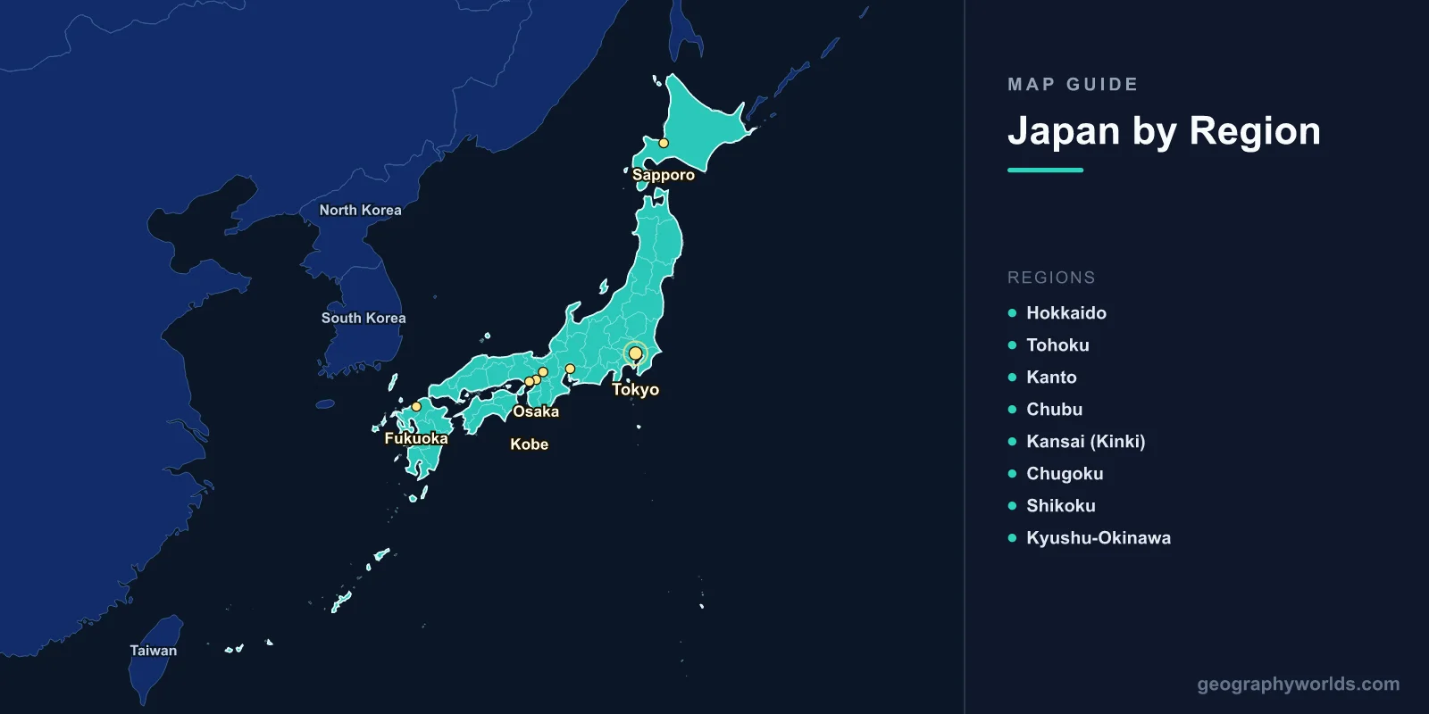 Map of Japan: Islands, Prefectures, Cities & Geography