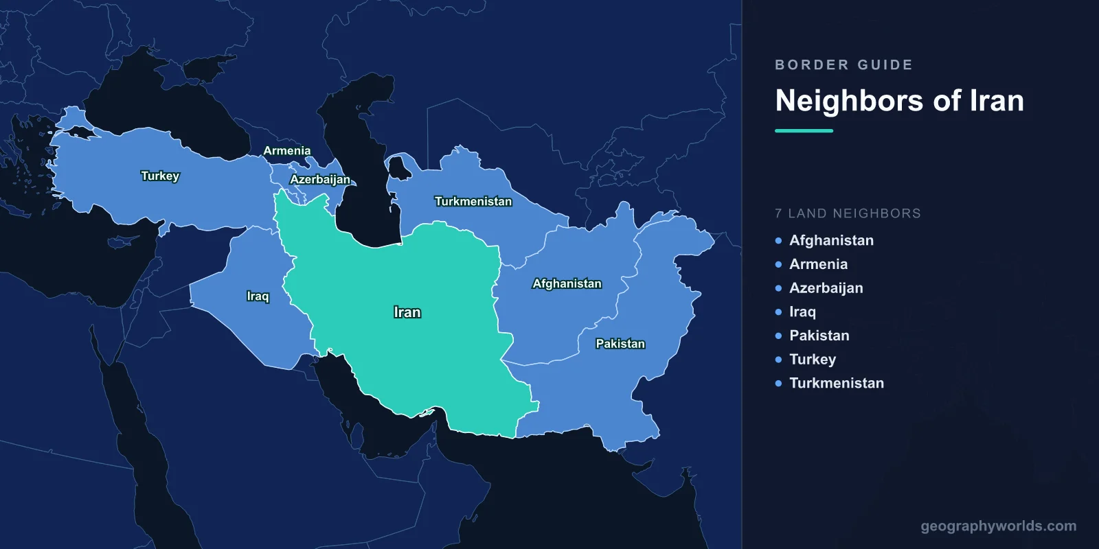 Neighboring Countries of Iran: Complete Border Guide