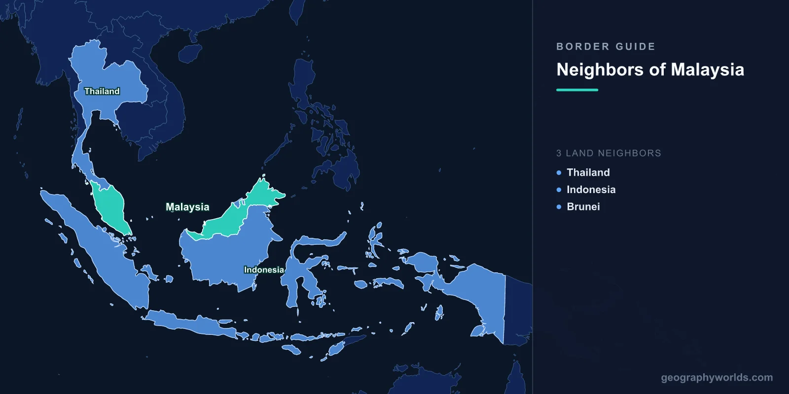 Neighboring Countries of Malaysia: Complete Border Guide