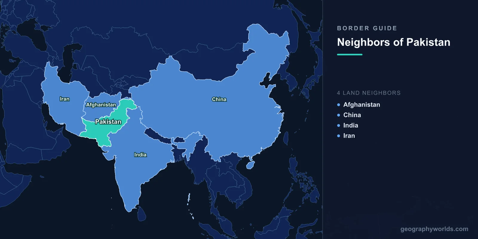 Neighboring Countries of Pakistan: Complete Border Guide