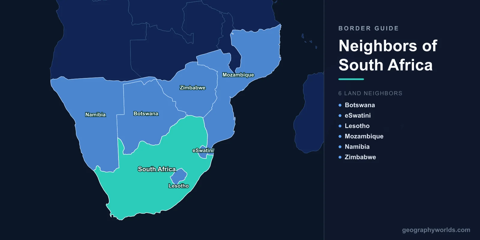 Neighboring Countries of South Africa: Complete Border Guide