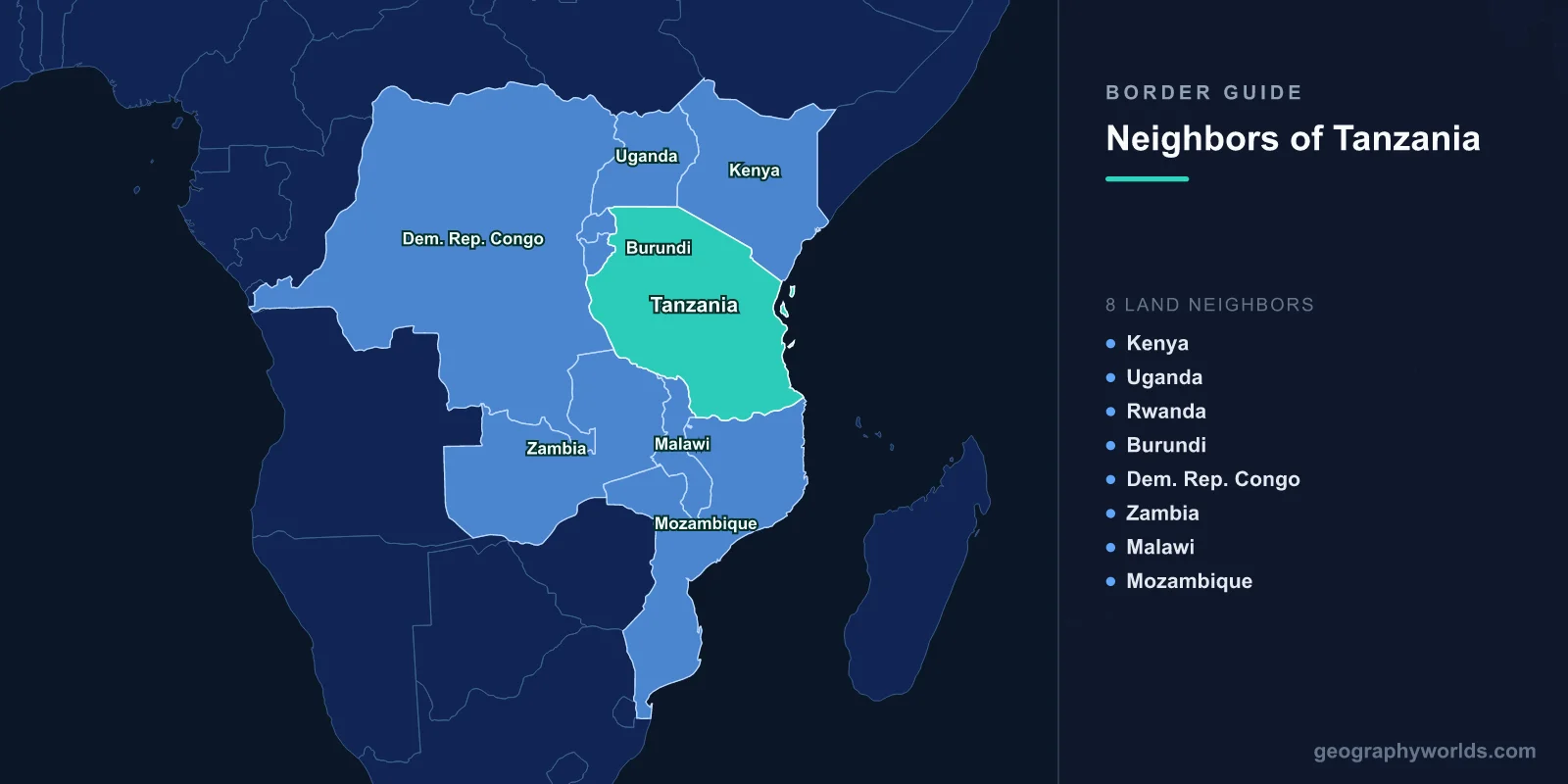 Neighboring Countries of Tanzania: Complete Border Guide