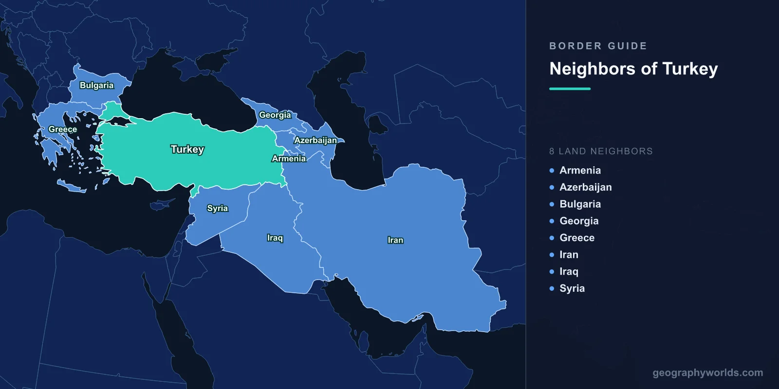 Neighboring Countries of Turkey: Complete Border Guide