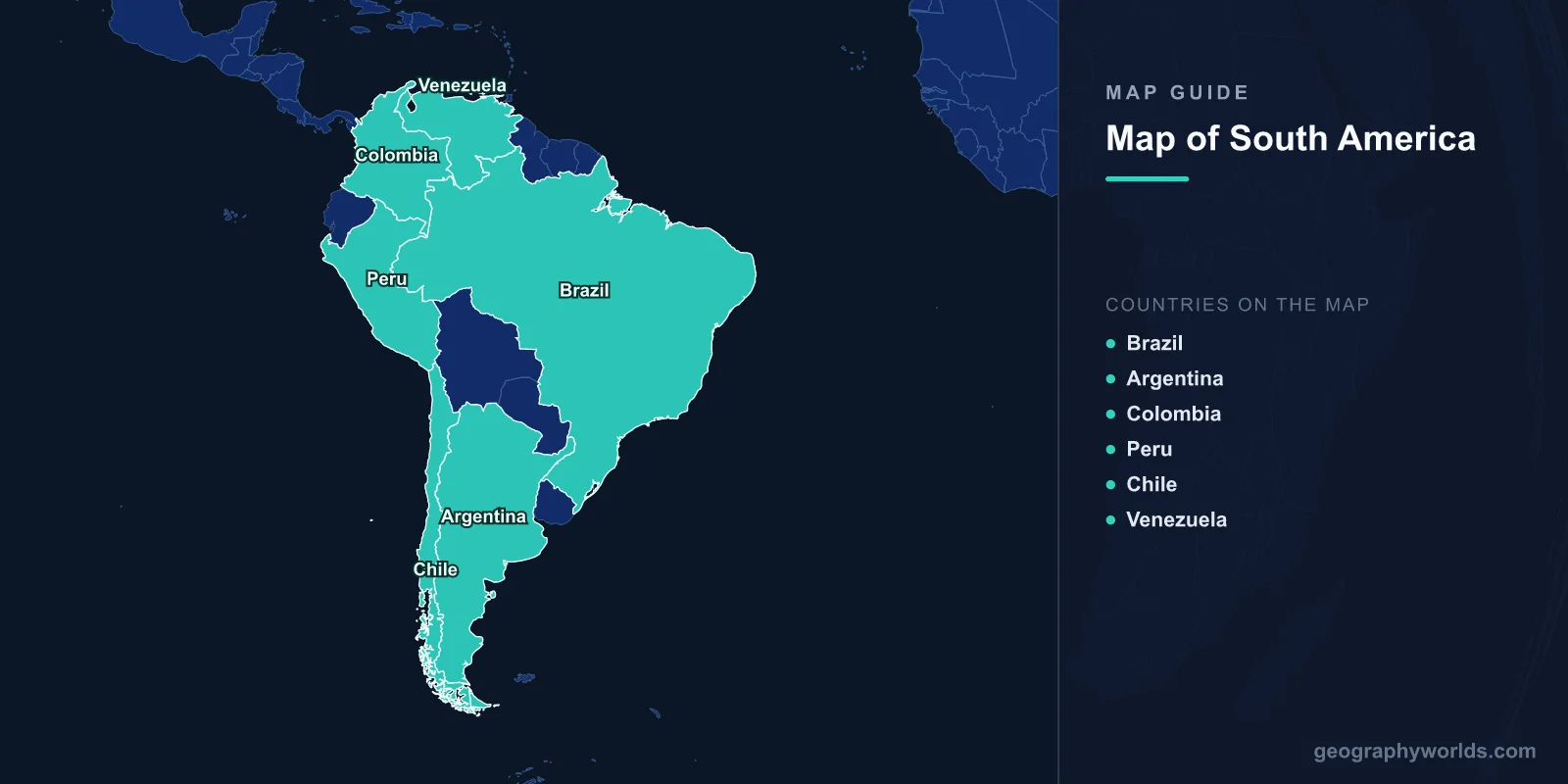 Map of South America: Countries, Capitals & Geography Guide