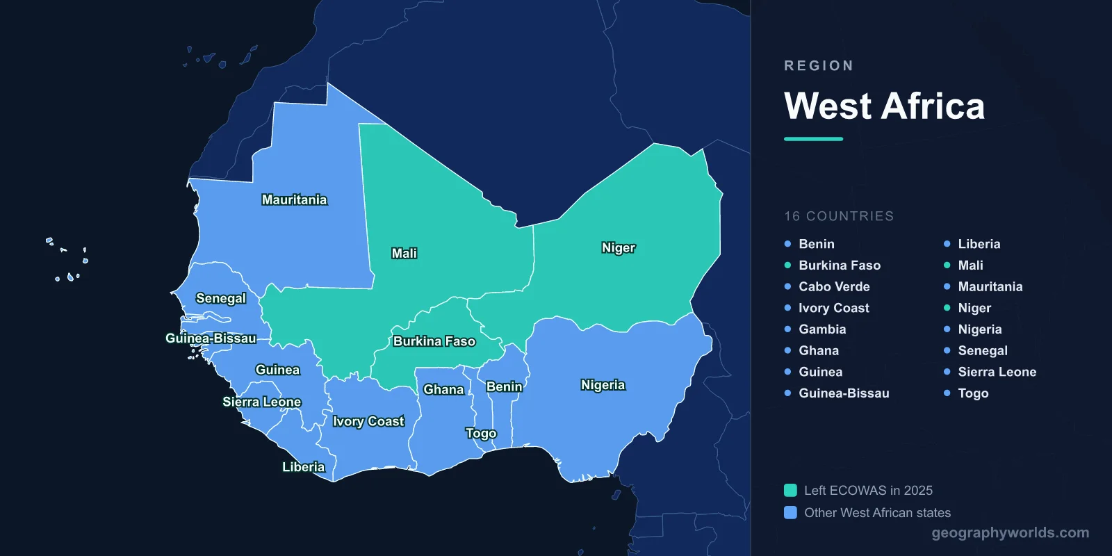 West Africa Countries: Complete List of All 16 Nations