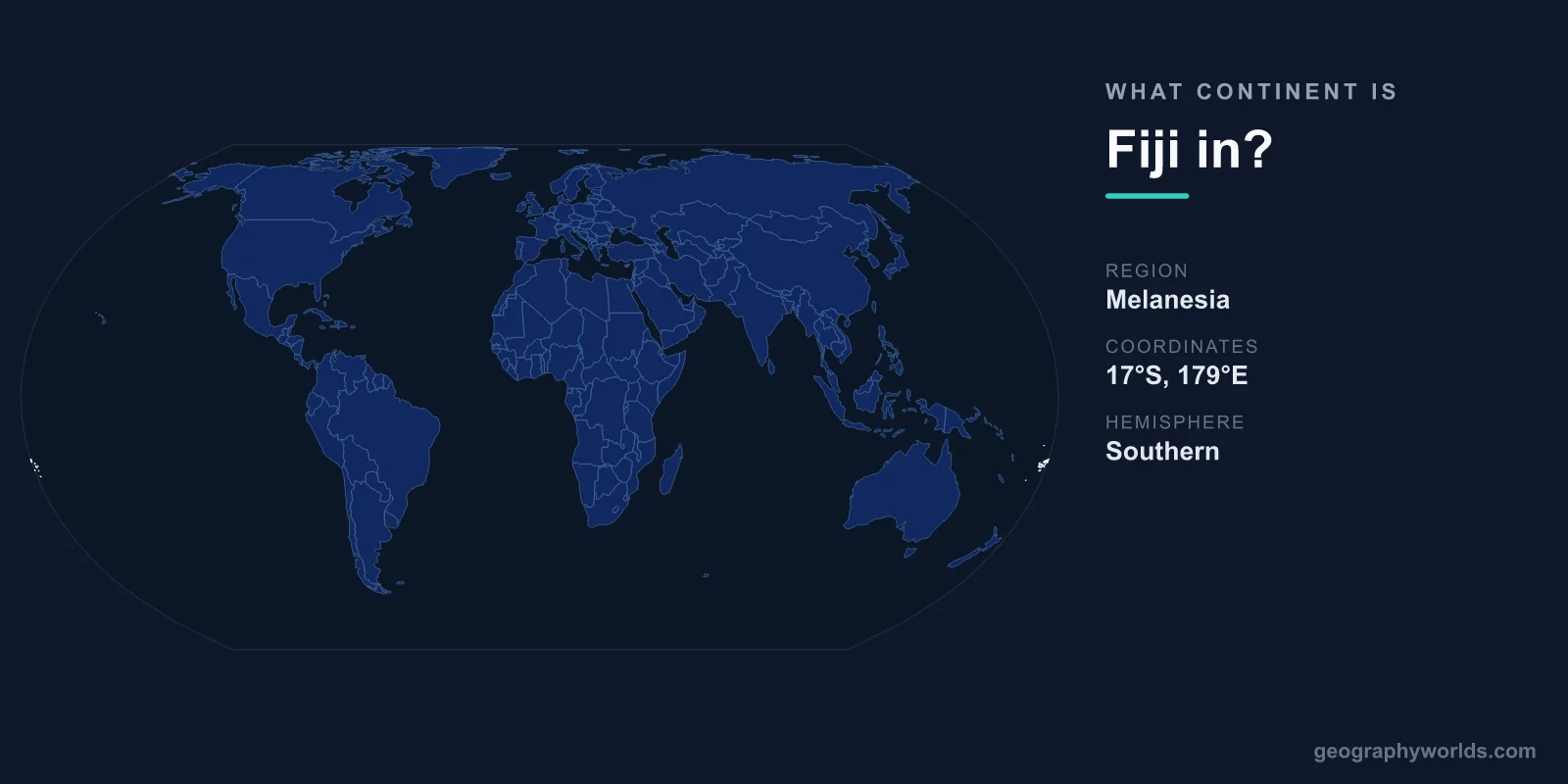 What Continent Is Fiji In? Location & Geography Explained