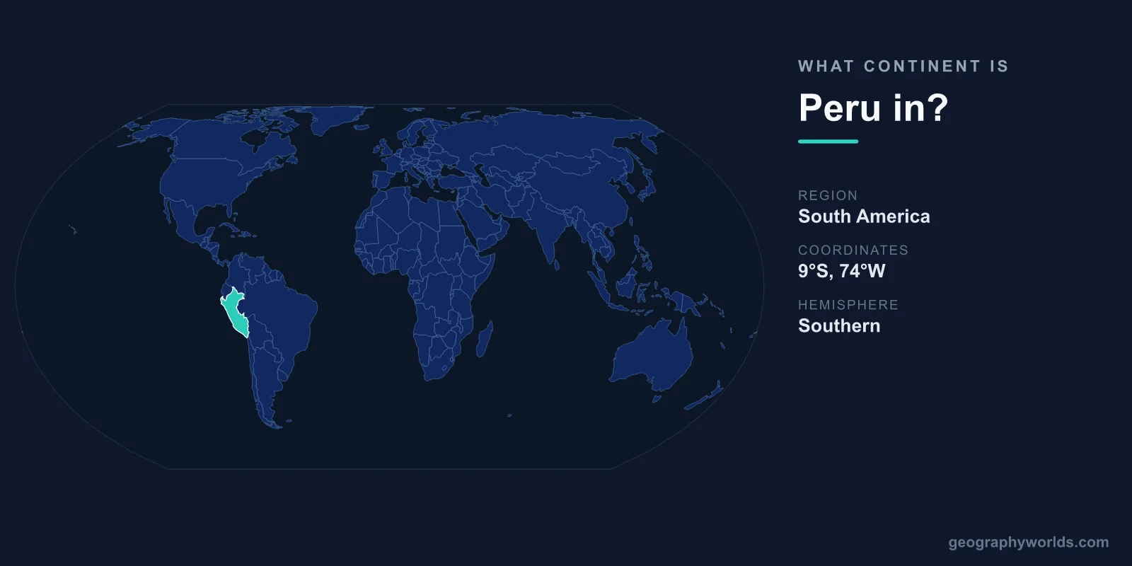 What Continent Is Peru In? Location & Geography Explained