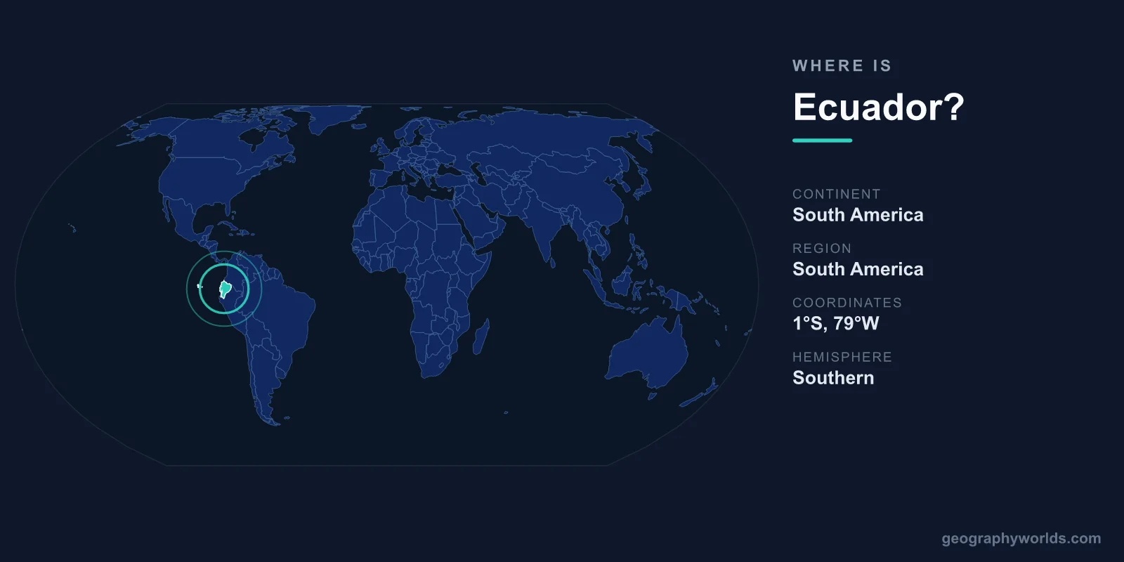 Where Is Ecuador? Location, Map & Geographic Guide