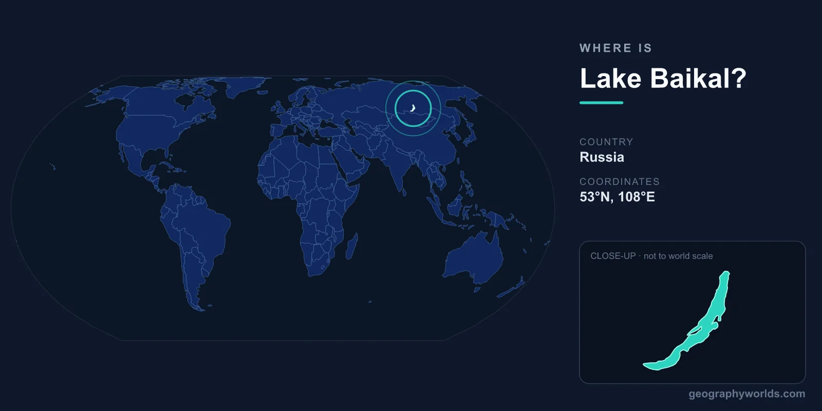 Where Is Lake Baikal? Location, Map & Surrounding Geography