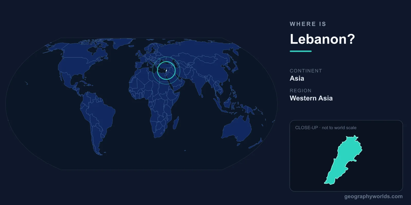 Where Is Lebanon? Location, Map & Geographic Guide