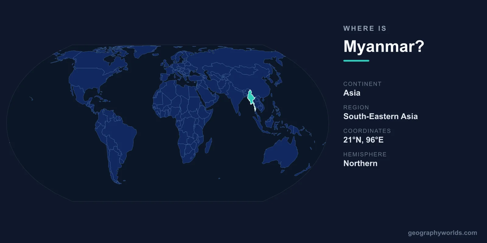 Where Is Myanmar? Location, Map & Geographic Guide