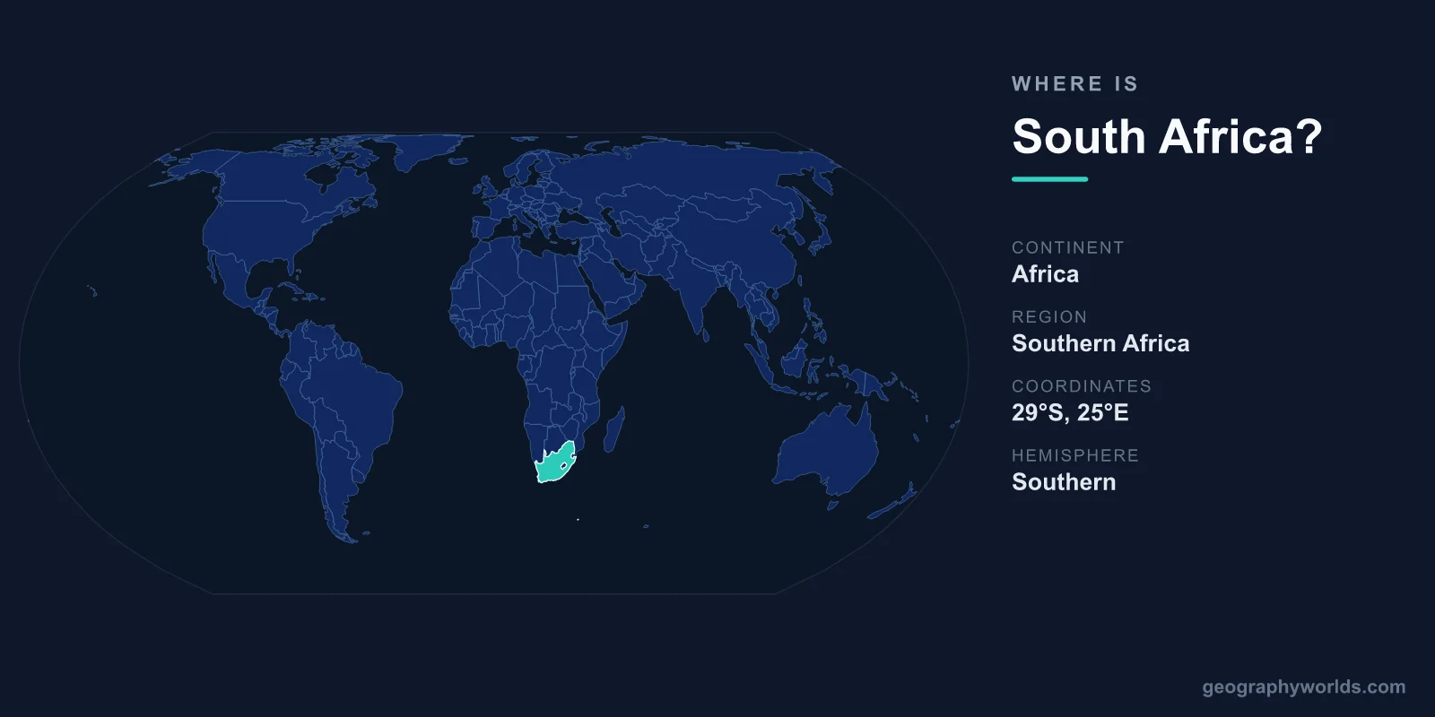 Where Is South Africa? Location, Map & Geographic Guide