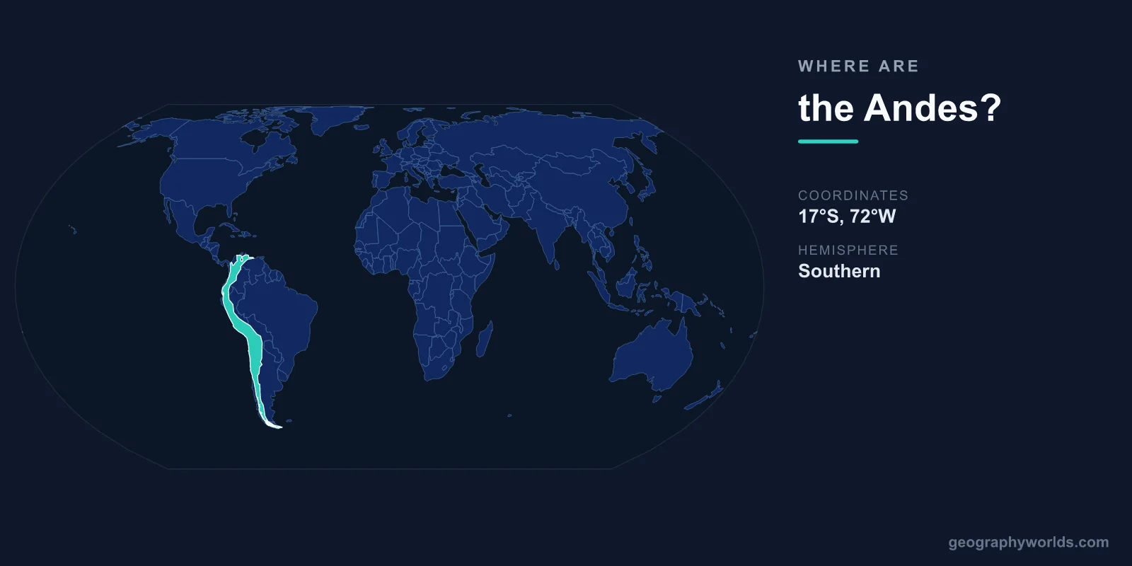 Where Are the Andes? Location, Map & Countries Along the Range