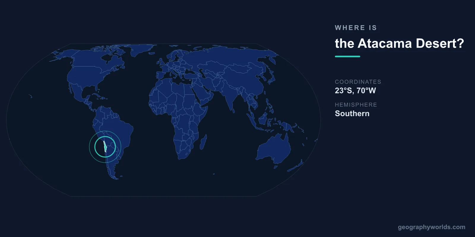 Where Is the Atacama Desert? Location, Map & Surrounding Geography